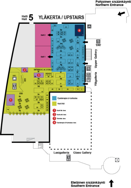 Fysioterapia & Kuntoutus 2024 messukartta